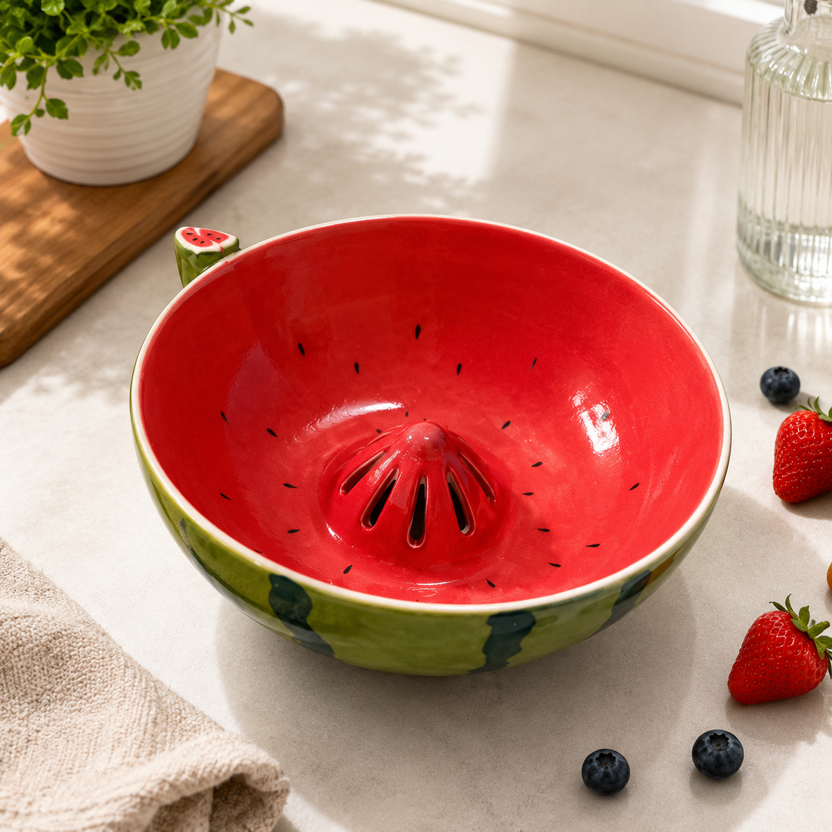 Beeren-Waschschale aus Keramik