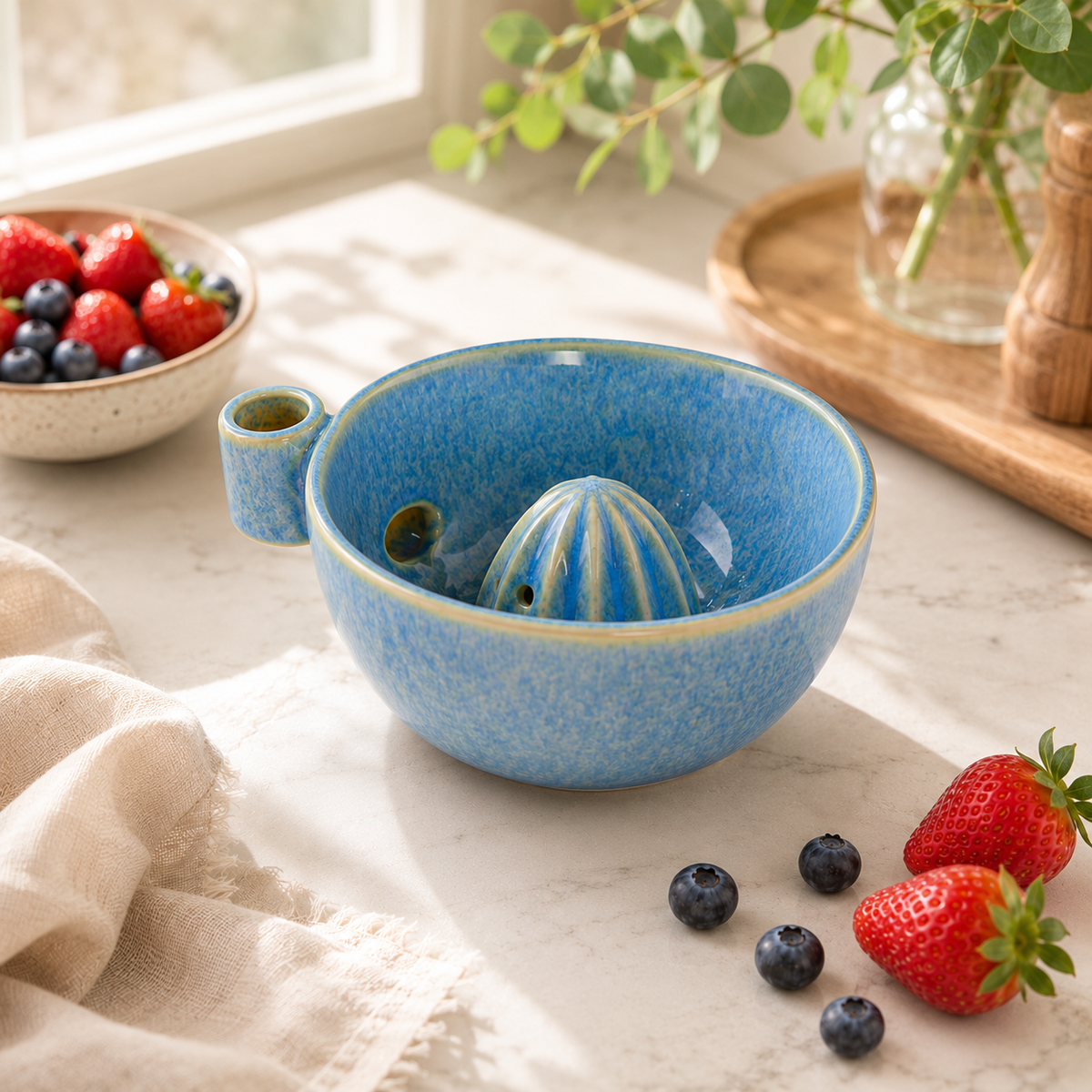 Beeren-Waschschale aus Keramik